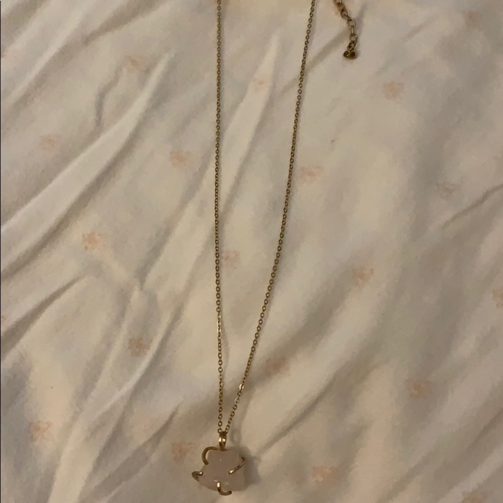Rose quartz necklace